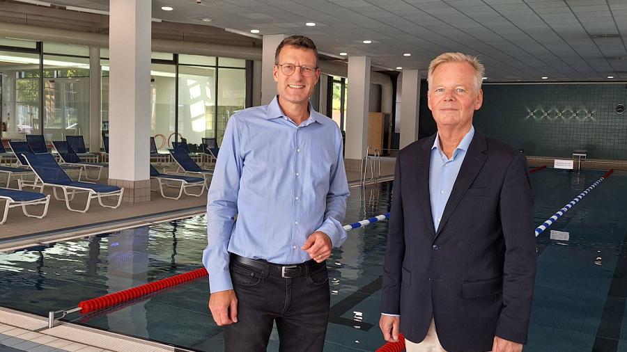 GFZP-Geschäftsführer Jörn Verleger und Bürgermeister Jan Neusiedl GFZP-Geschäftsführer Jörn Verleger und Bürgermeister Jan Neusiedl