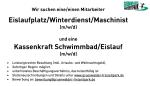 Kassenkraft (m/w/d) und Eismeister (m/w/d) gesucht