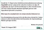Aktuelle Einschränkungen